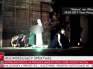 Zwolniono wydawcę reportażu TVP Kultura o spektaklu "Klątwa". Reporterka materiału została zawieszona