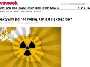 "Newsweek" straszy Polaków promieniowaniem