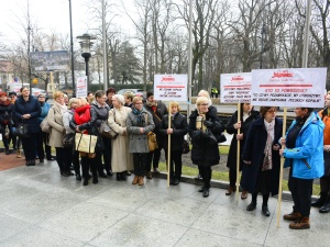 [FOTORELACJA] W obronie Kopalni Węgla Kamiennego "Krupiński". Protest w Warszawie.