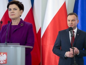 Spotkanie Prezydenta RP Andrzeja Dudy z Premier Beatą Szydło dotyczące polityki europejskiej