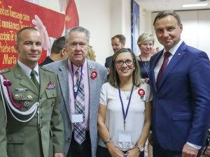 Andrzej Duda spotkał się z rodzicami amerykańskiego żołnierza, który uratował życie Polakowi