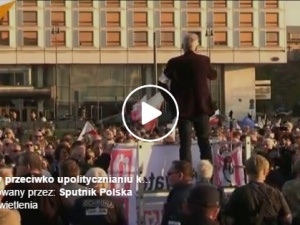 [video] Rocznica Smoleńska, a rosyjski Sputnik.pl nadaje relację z protestu... Obywateli RP