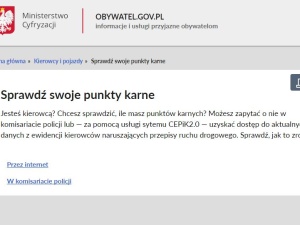 Rekordowa e-usługa - Sprawdź swoje punkty karne