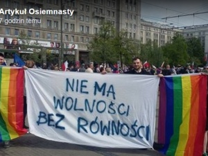 "Na #MarszWolności osoby nieheteroseksualne nie były mile widziane..."