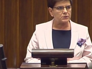 Premier Szydło do opozycji: Przyszliśmy po to, aby uchronić majątek Skarbu Państw...