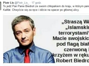 Reakcja po słowach Biedronia: To jedź Panie Biedroń ze swoim chłopakiem do kraju, w którym panuje Kalifat