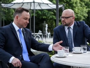 Prezydent A. Duda: będę rozmawiał z przewodniczącym NSZZ "Solidarność" panem Piotrem Dudą o referendum