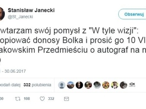 Red. Stanisław Janecki: skopiujmy donosy Bolka i 10 lipca poprośmy o autograf na nich