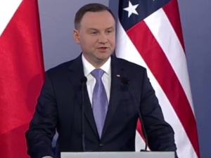 [video] Andrzej Duda: wizyta prezydenta Trumpa podkreśla naszą więź i wysoką jakość sojuszu Polski i USA