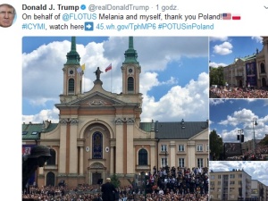 Donald Trump: "W imieniu Melanii i moim, dziękuję ci Polsko"