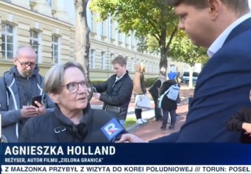 Pan bredzi!. Reporter Telewizji Republika doprowadził Agnieszkę Holland do wściekłości