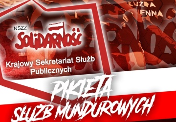 Funkcjonariusze służb mundurowych i pracownicy służb publicznych wychodzą na ulice. Będzie pikieta Solidarności przed siedzibą RDS