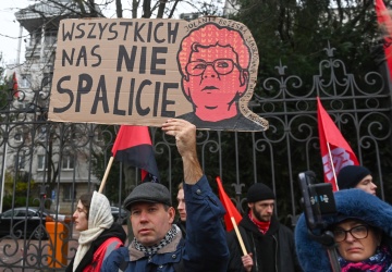 Wszystkich nas nie spalicie. Protest przed ministerstwem