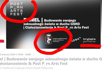 Festiwal postpornografii: Projekt współfinansowany przez miasto stołeczne Warszawa