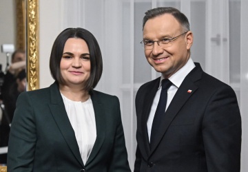 Prezydent Andrzej Duda na spotkaniu z Cichanouską: Pozostanę przyjacielem wolnej Białorusi