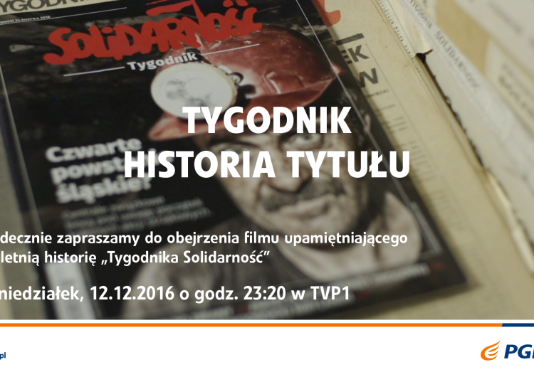  Dziś o 23.20 w TVP1 premiera filmu upamiętniającego 35-letnią historię Tygodnika Solidarność. Zapraszamy!