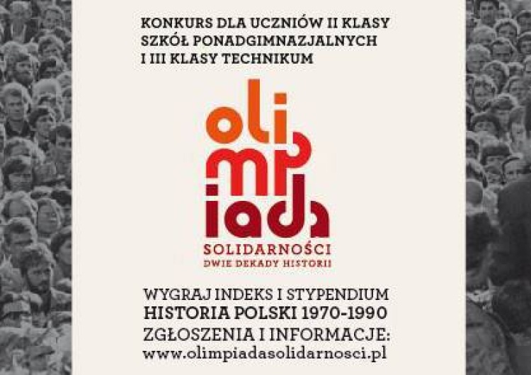  Wygraj indeks i stypendium! IV edycja Olimpiady Solidarności.