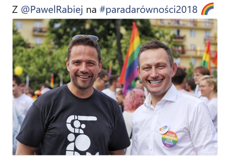  Rafał Trzaskowski poszedł w Paradzie Równości