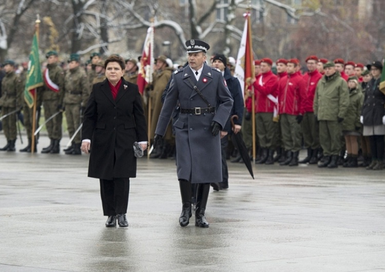  Premier Beata Szydło na centralnych obchodach Narodowego Święta Niepodległości