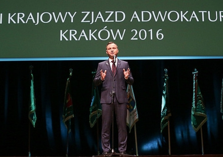  Prezydent na Krajowym Zjeździe Adwokatury w Krakowie: "Jestem tu, by okazać szacunek Państwa środowisku"