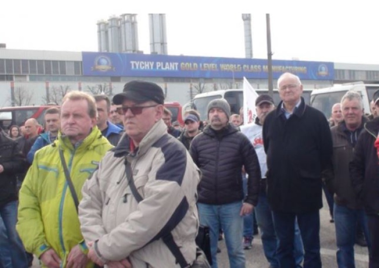  Pracownicy tyskiej fabryki Fiata znów protestowali