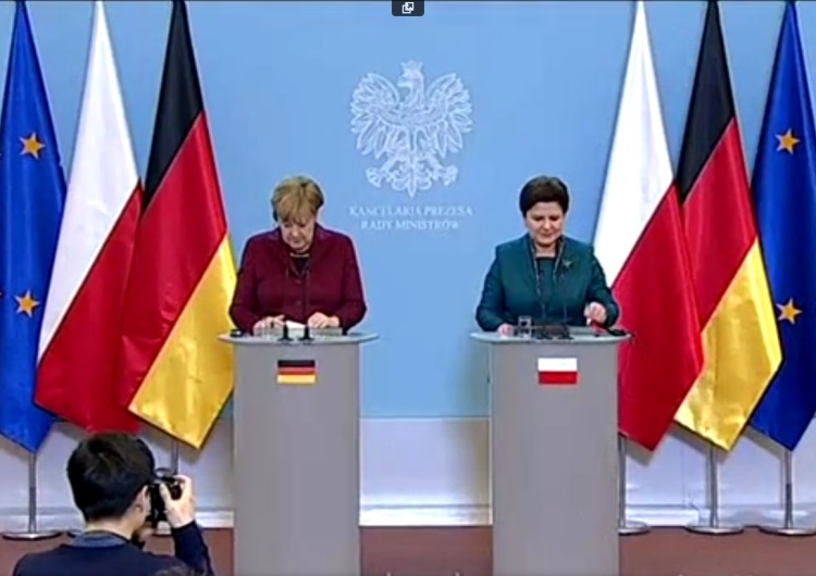  Premier Szydło po spotkaniu z Merkel: Bardzo się cieszę Angela, że możemy się spotkać tutaj w Warszawie