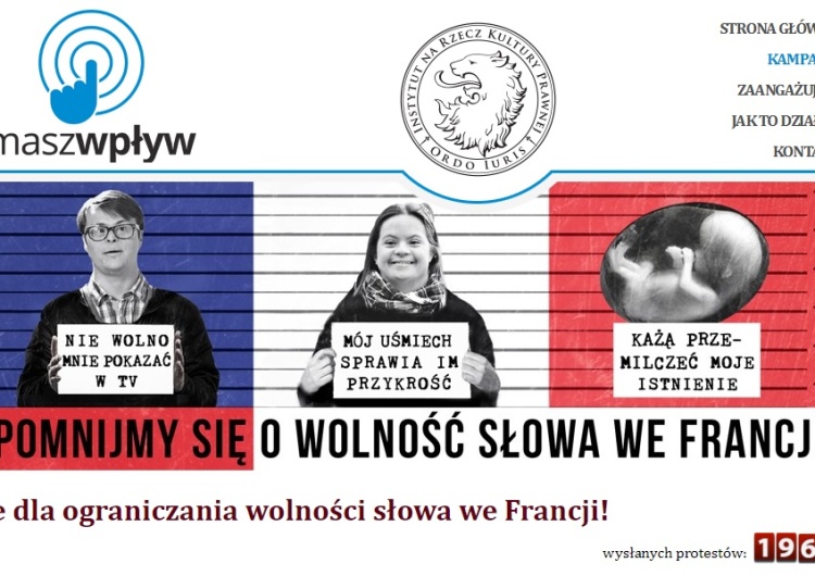  Petycja "Nie dla ograniczania wolności słowa we Francji!"