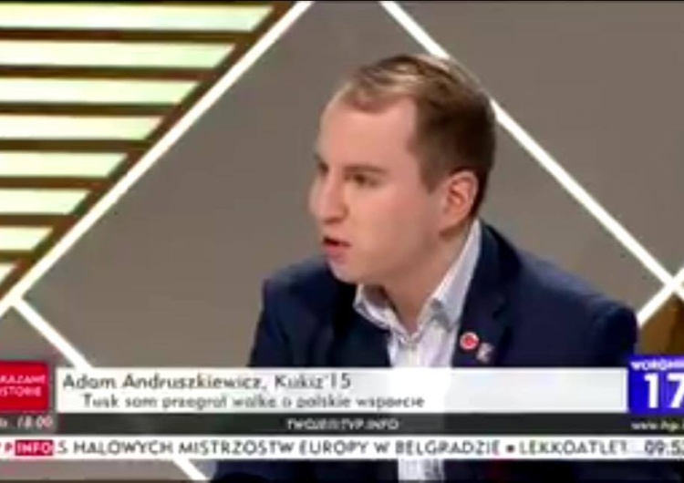  [video] Poseł Adam Andruszkiewicz (K'15): "Tusk sam przegrał walkę o polskie wsparcie"