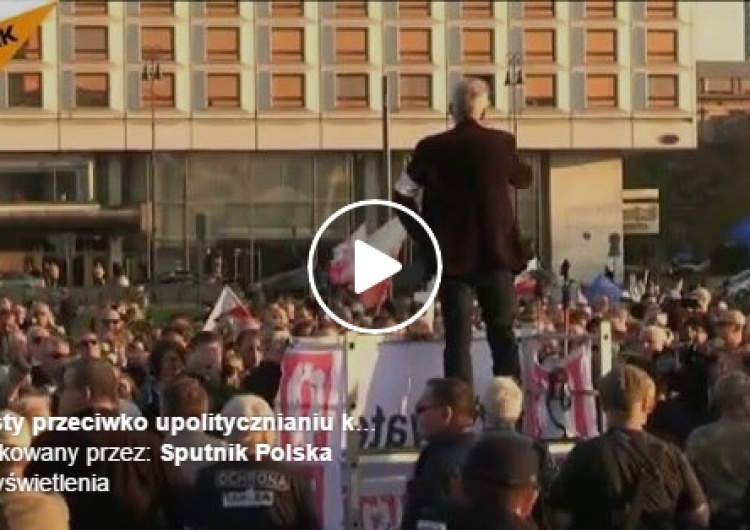  [video] Rocznica Smoleńska, a rosyjski Sputnik.pl nadaje relację z protestu... Obywateli RP