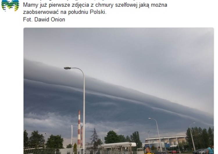 zrzut ekranu Niezwykłe zjawisko na polskim niebie. Obraz jak z apokalipsy!