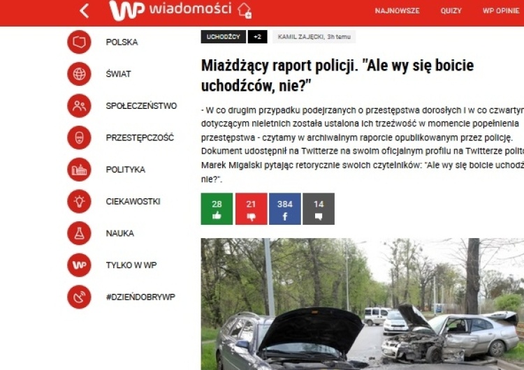 zrzut ekranu Opozycja ma nową taktykę? Wiodące media cytują Migalskiego