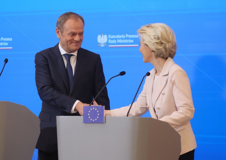 Donald Tusk, Ursula von der Leyen Problem z KPO. „W takiej sytuacji Polska nie otrzyma refinansowania UE”