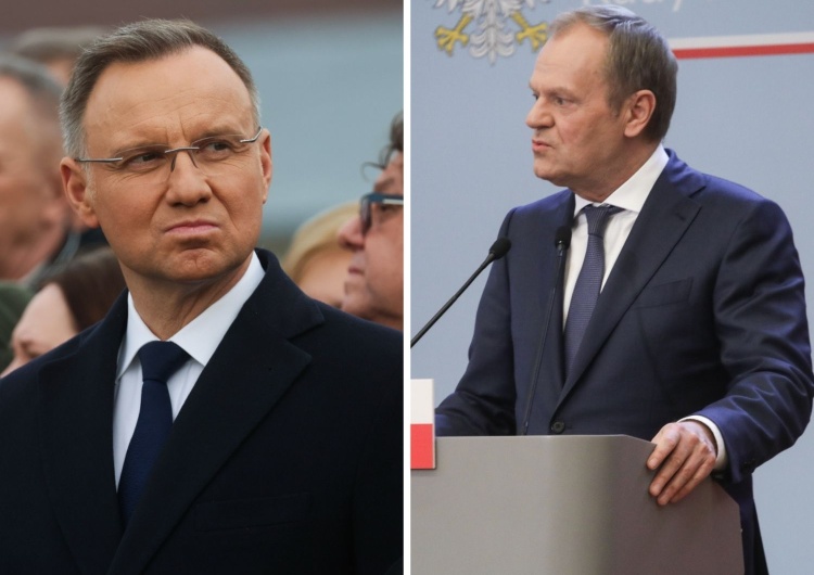 Andrzej Duda i Donald Tusk „Wstyd”. Andrzej Duda nie przebiera w słowach po wypowiedzi Tuska