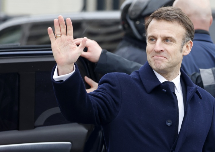 Emmanuel Macron Emmanuel Macron mówił o wysłaniu wojsk na Ukrainę. 
