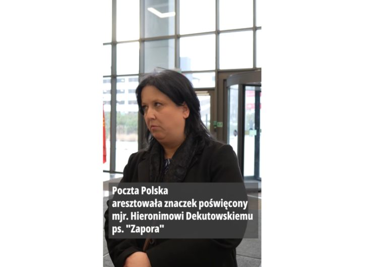 Anita Czerwińśka Poczta wstrzymała znaczek z „Zaporą”. Anita Czerwińska ujawnia kuriozalne tłumaczenia rzecznika 