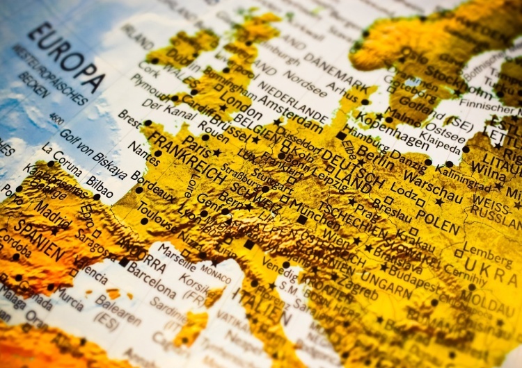 Europa / mapa „Jeżeli Europa nie obudzi się z koszmaru, to upadnie”
