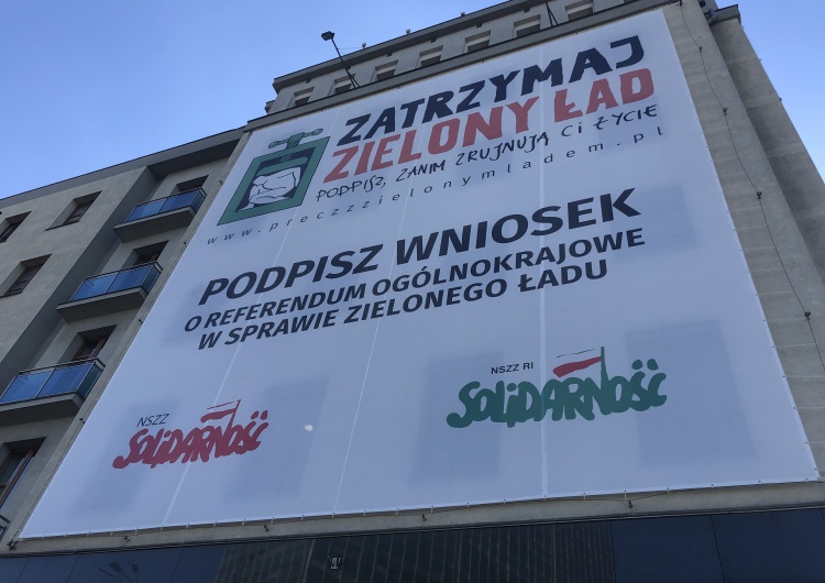  Zatrzymaj Zielony Ład! Solidarność w Gdańsku zachęca do zbiórki podpisów pod referendum