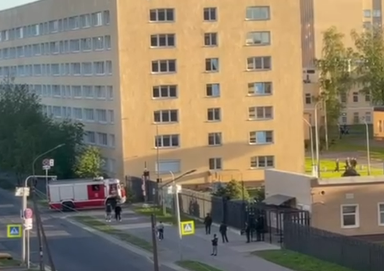 Wybuch na uczelni wojskowej w Petersburgu Wybuch na uczelni wojskowej w Petersburgu