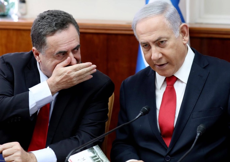 Szef MSZ Izraela Israel Katz (po lewej) oraz premier Izraela Benjamin Netanjahu (po prawej) Trzy kraje z Europy ogłosiły uznanie Palestyny. Izrael reaguje