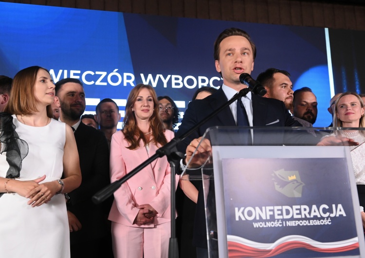 Krzysztof Bosak Konfederacja lepsza od Lewicy wśród kobiet i robotników