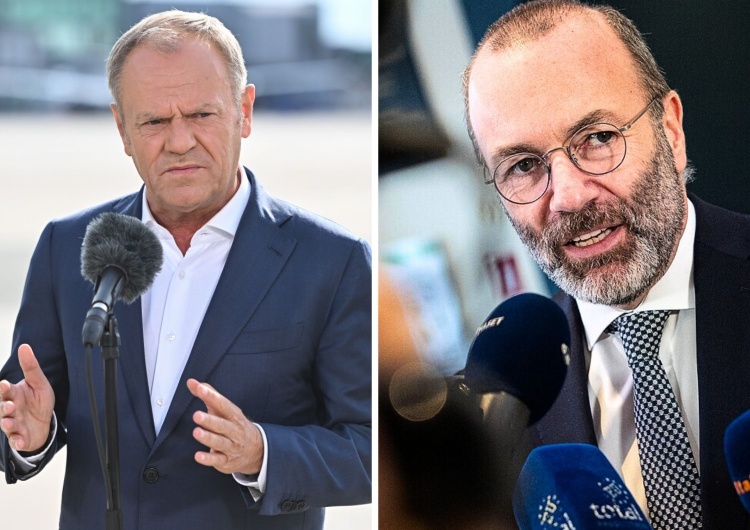 Donald Tusk i Manfred Weber „Tusk na chwilę zapomniał, że to Weber jest jego szefem, a nie odwrotnie”