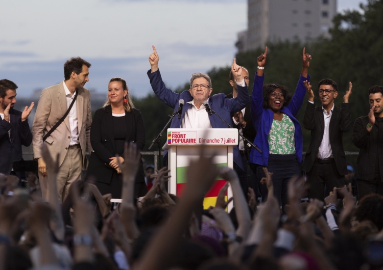 Lider francuskiej skrajnej lewicy, Jean-Luc Melenchon Niemiecki rząd zadowolony z wyników wyborów we Francji