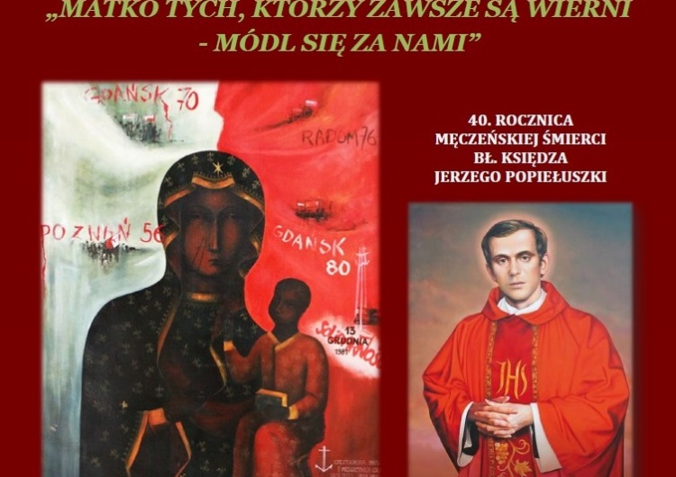 Plakat 42. Ogólnopolskiej Pielgrzymki Ludzi Pracy na Jasną Górę Zaproszenie na 42. Ogólnopolską Pielgrzymkę Ludzi Pracy na Jasną Górę