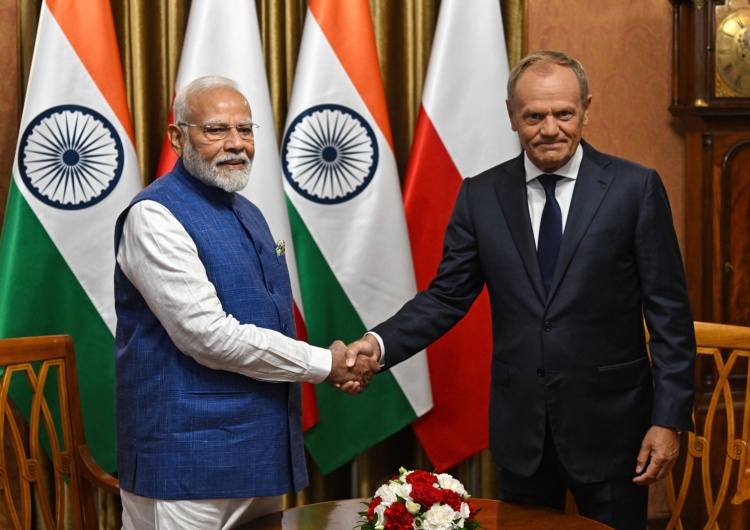 Narendra Modi, Donald Tusk KPRM: Trwa spotkanie premierów Polski i Indii