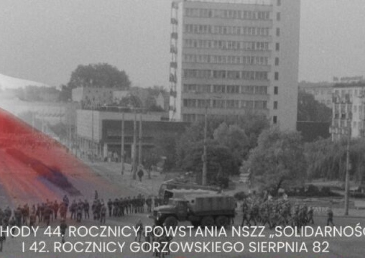 plakat promujący obchody 44. rocznicy powstania NSZZ 