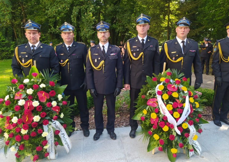  Wiceszef „S” oddał hołd strażakowi z Poznania, który zginął, ratując ludzkie życie