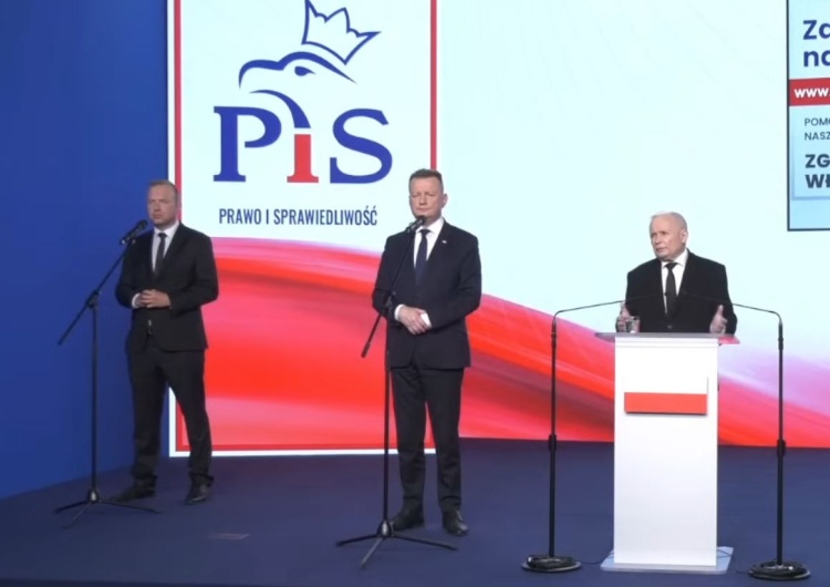 Konferencja prasowa polityków PiS Nieoficjalnie: Tyle ma wynieść kara finansowa PKW dla PiS