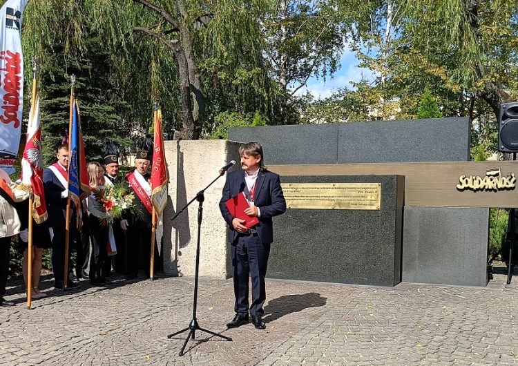 Szef MOZ NSZZ „Solidarność” Dąbrowa Górnicza Mirosław Nowak 