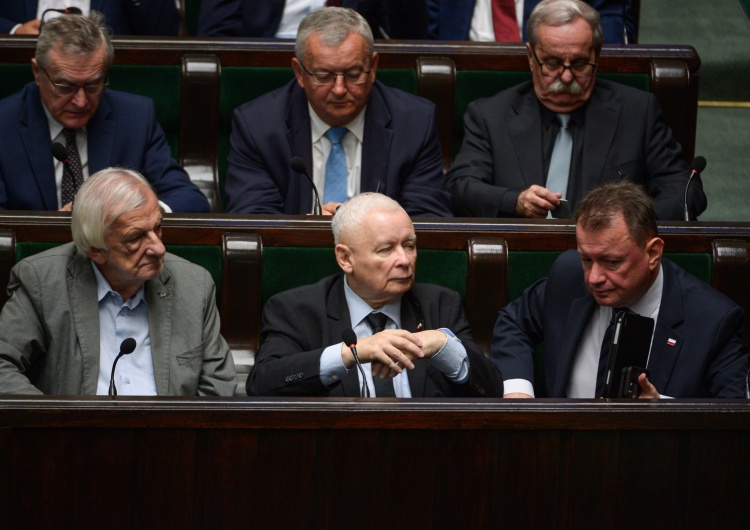 Ryszard Terlecki, Jarosław Kaczyński, Mariusz Błaszczak Czwartkowe posiedzenie prezydium PiS. Nieoficjalnie: O tym rozmawiano