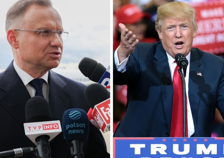 prezydent Andrzej Duda i Donald Trump Andrzej Duda spotka się z Donaldem Trumpem